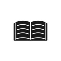 Open Book flat design vector