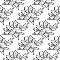 Floral wallpaper seamless pattern vector