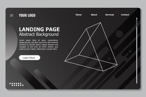 Abstract background website Landing Page. Template for websites, or apps. Modern design. Abstract vector style.Minimal geometric background. Dynamic shapes composition. Eps10 vector.