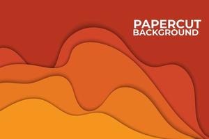 fondo vectorial de textura de color 3d de múltiples capas. diseño de concepto de topografía abstracta o ilustración líquida fluida para plantilla de sitio web. corte de papel de forma de arte de origami suave vector