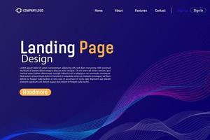 Abstract Modern design. Abstract vector style. line and particles. Curved wavy line, smooth stripe Vector  background website Landing Page. Template for websites, or apps.