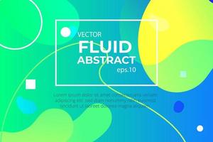 Set of modern abstract  Liquid color banners. Flat geometric shapes of different colors with black outline. Modern design isolated white background Can use for background on website or mobile apps. vector