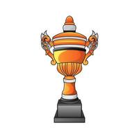 ganador del trofeo de fútbol o insignia de signo del club de fútbol. logotipo de fútbol con diseño de vector de fondo de escudo