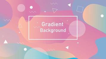 Vector illustration Gradient Background Fluid Shapes