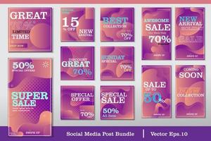 Editable Social Media stories template for social media. vector