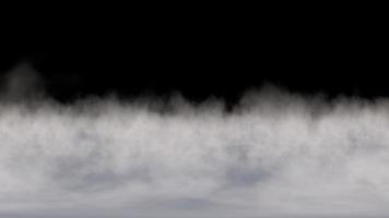 A névoa fumegante do solo ondula e gira - loop