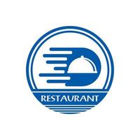 logotipo de entrega, vector de logotipo de restaurante