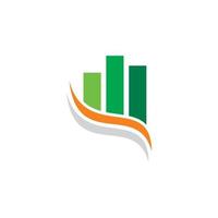 logotipo financiero, logotipo de flecha financiera vector