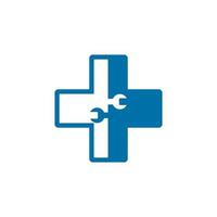 medic repair logo , healthy service logo vector