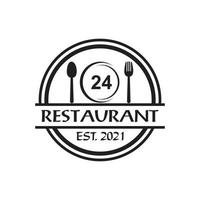 logotipo de restaurante, vector de logotipo de comida