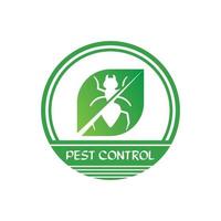 logotipo de plagas naturales, logotipo de control de plagas vector