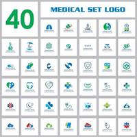 MEDICAL SET LOGO , HEALTHY SET LOGO vector