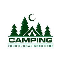 vector de camping, vector de logotipo de aventura