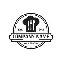 logotipo del restaurante, logotipo de la cocina vector