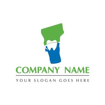 vector dental, logotipo abstracto dental de vermont