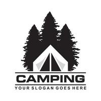 logotipo de camping, vector de logotipo de aventura