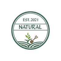 logotipo de agricultura, vector de logotipo natural