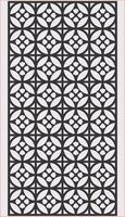 Laser cut panel. Abstract geometric pattern with lines, rhombuses, squares.engraving, paper cut. Stencil lattice ornaments.Door Cnc design . vector