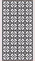 Laser cut panel. Abstract geometric pattern with lines, rhombuses, squares.engraving, paper cut. Stencil lattice ornaments.Door Cnc design . vector