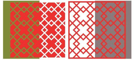 Laser cut panel. Abstract geometric pattern with lines, rhombuses, squares.engraving, paper cut. Stencil lattice ornaments.Door Cnc design . vector