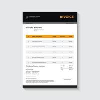 Modern invoice template vector