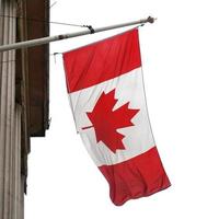 Canada flag isolated photo
