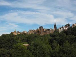 View of the city of Edinburgh photo