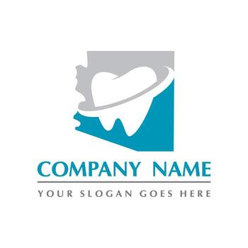 vector dental, logotipo abstracto dental de arizona