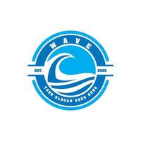 wave logo , surfing logo vector