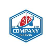 lung logo , medical logo vector
