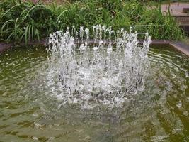 Fountain water flow photo