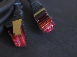 enchufe ethernet rj45 foto