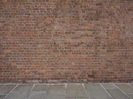 Red brick wall background photo