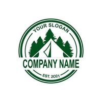 camping logo , adventure logo vector