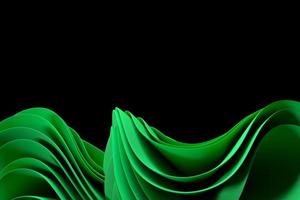 Wavy modern shapes on a black background. abstract background.Luxurious style background or wallpaper photo