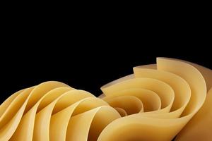 Wavy modern shapes on a black background. abstract background.Luxurious style background or wallpaper photo