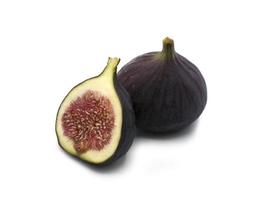 Fresh Fig fruit cut in half photo