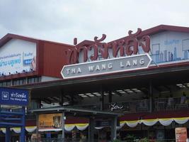 Wang Lang PierBANGKOK THAILAND08 JUNE 2019Prannok Pieralso known as the Siriraj Pier or Wang Lang Pier with designated pier number N10 is a pier on the Chao Phraya River. photo