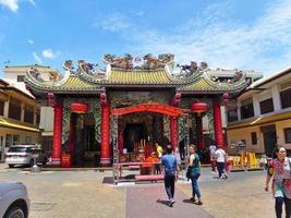 Kuan Yim Shrine Thian Fa Foundation Bangkok Thailand.BANGKOK THAILAND15 JULY 2019Guan Yin Shrine Yaowarat Road this foundation has an idol court of Guan Yin Tang Dynasty art form about 900 years photo