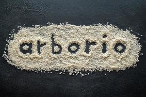 Arborio rice sign photo