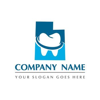 vector dental, logotipo abstracto dental de utah