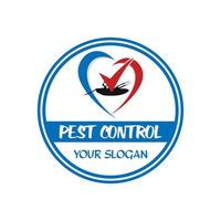 logotipo de control de plagas, logotipo de pesticidas vector