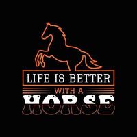 Horse T Shirt Design vector