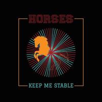 Horse T Shirt Design vector