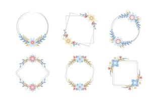 Floral Decorative Frame Collection vector