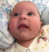 Beautiful baby boy with child face posing photographer photo