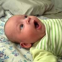 Beautiful baby boy with child face posing photographer photo