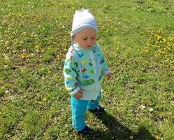 Beautiful baby boy with child face posing photographer photo