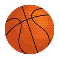 basketball ball icon on white background vector