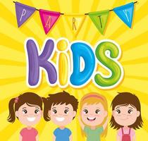 party kids invitation vector